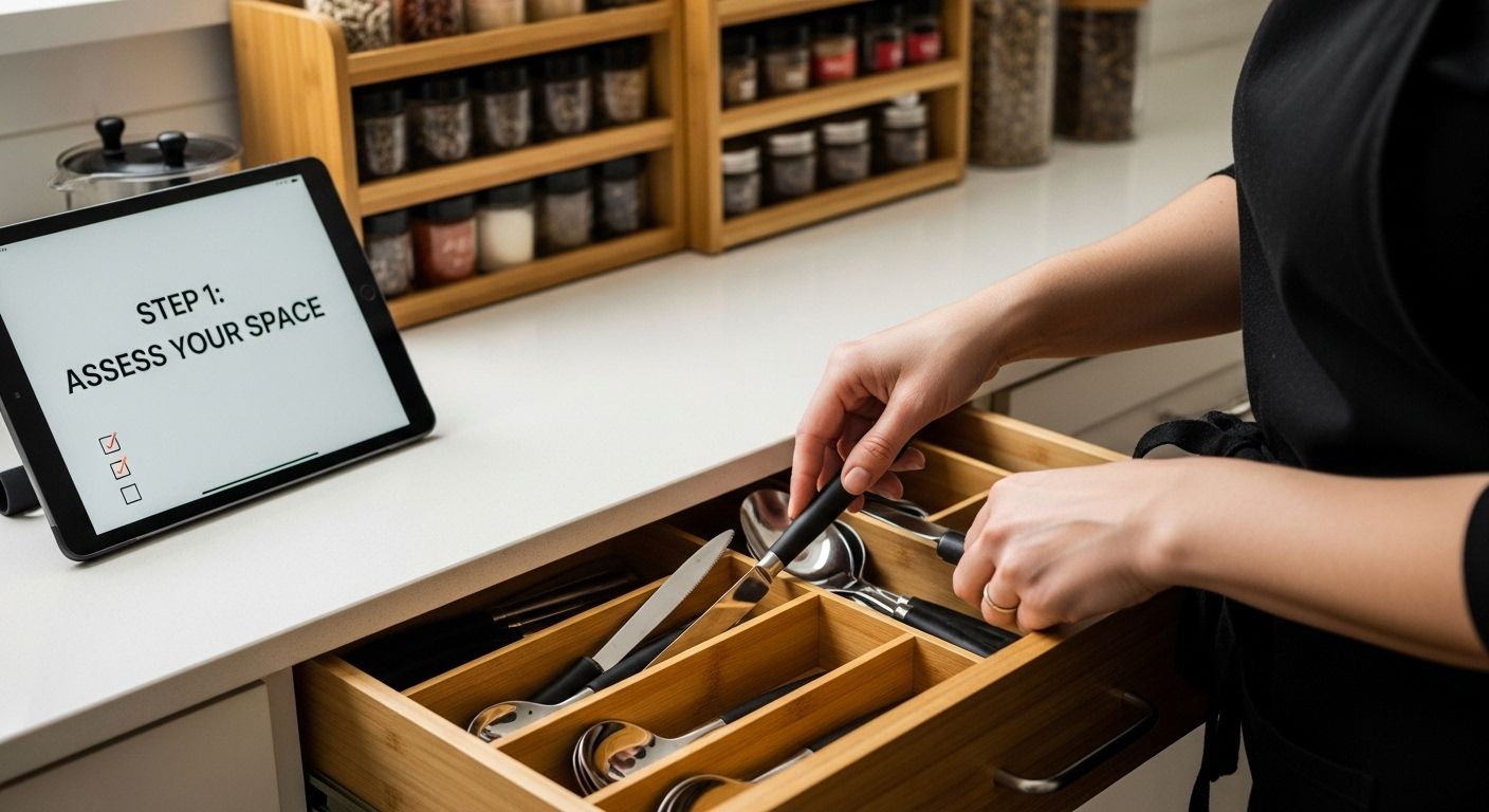 bamboo home organization kitchen