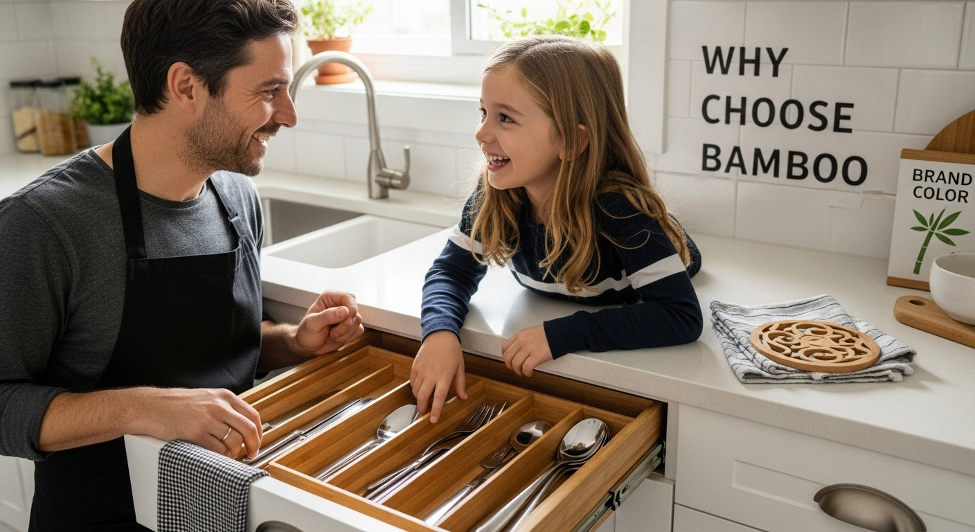 bamboo drawer organizers