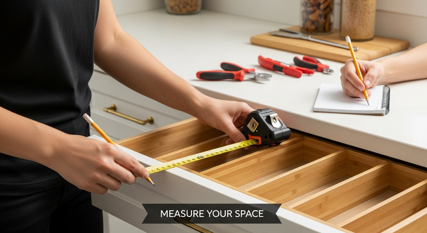 bamboo organizer installation guide