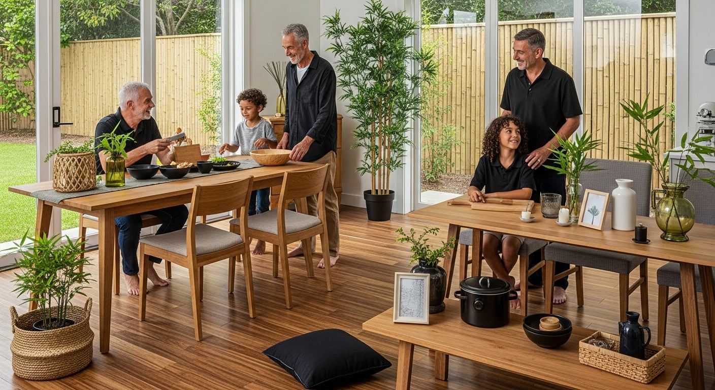 bamboo home uses, bamboo interior, sustainable home