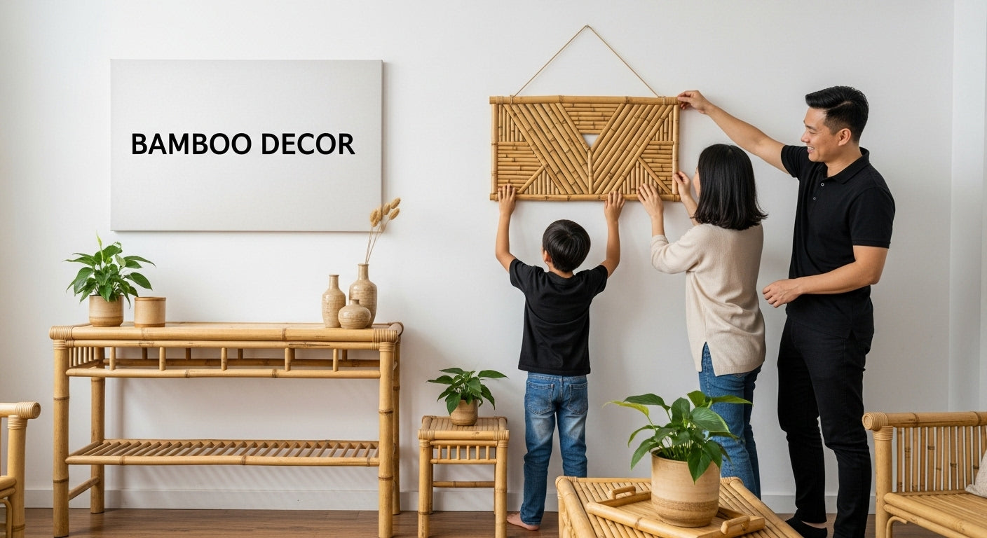 bamboo decor living room