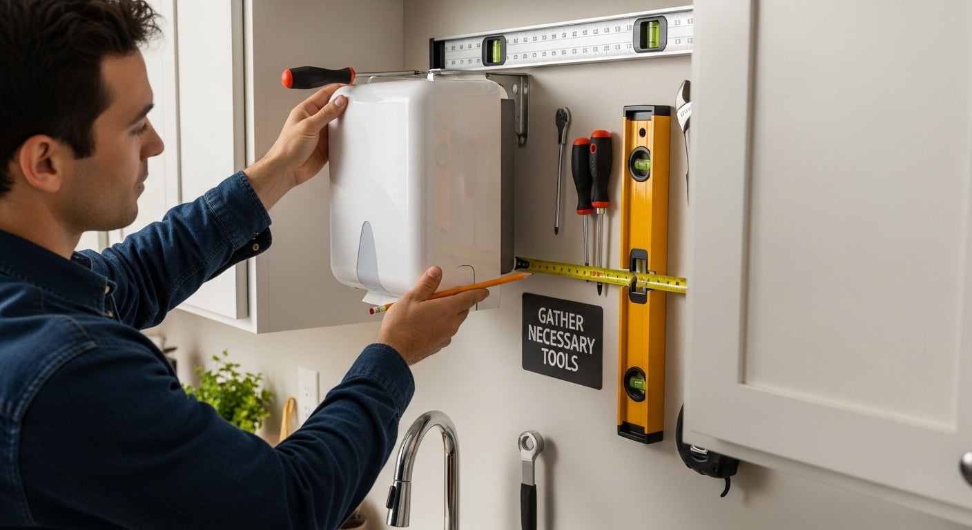 setup, paper towel dispenser, installation