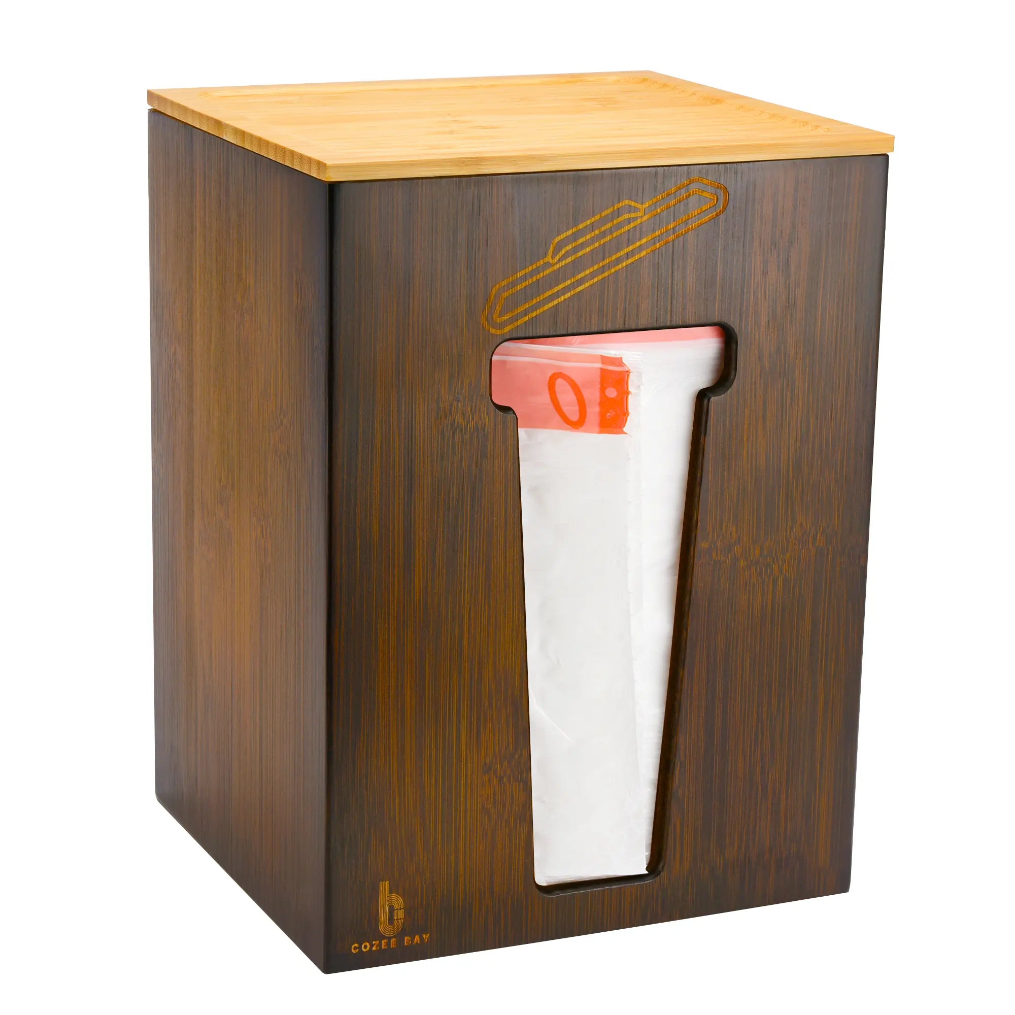 Cozee Bay®  Trash Bag Dispenser (Vintage Brown)