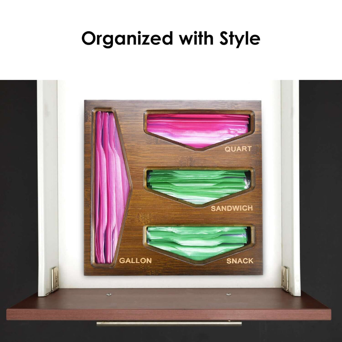 Cozee Bay Bamboo Bag Storage Organizer