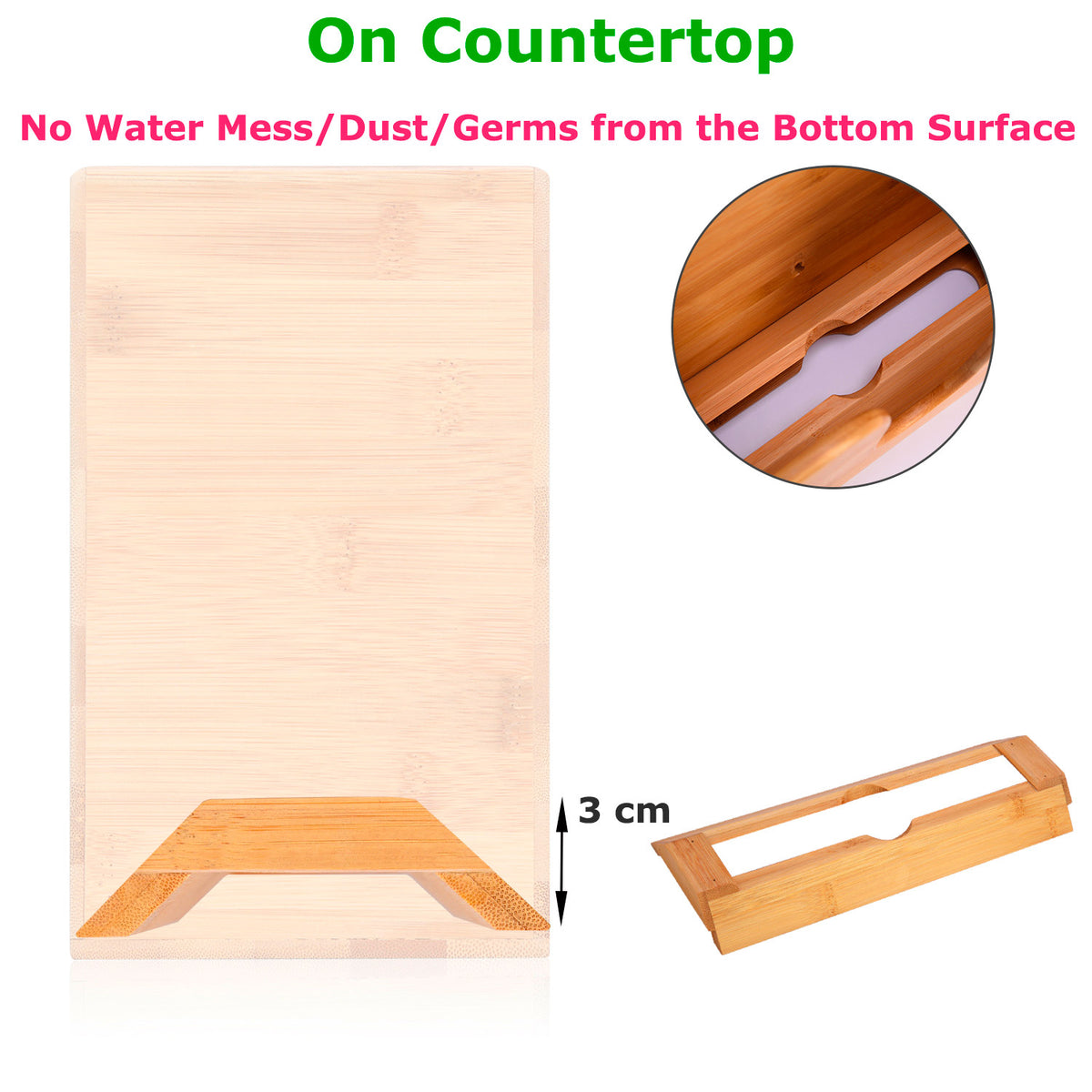 Cozee Bay Paper Towel Dispenser for Kitchen/Bathroom of Home or Commercial, Wall Mount or Countertop