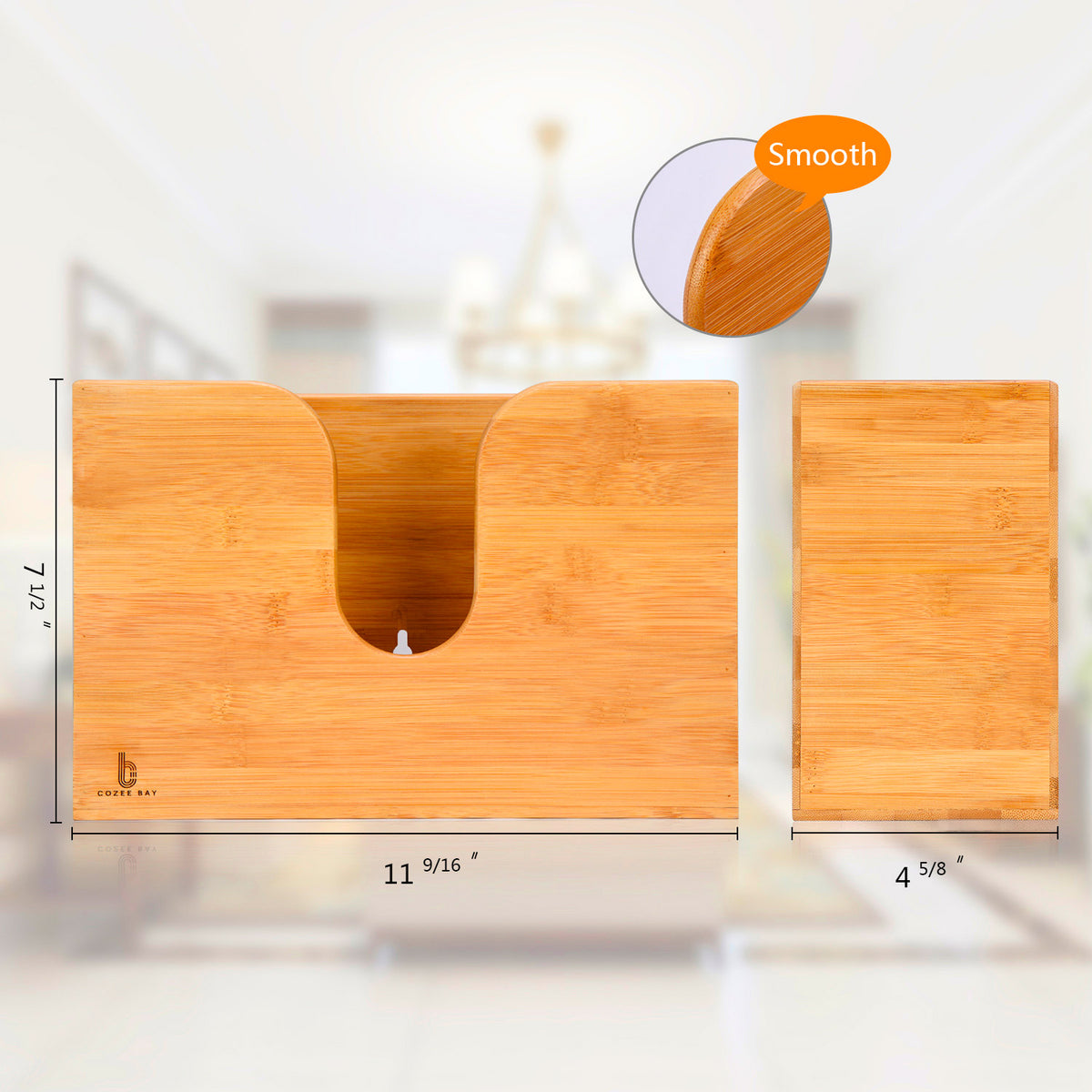 Cozee Bay Paper Towel Dispenser for Kitchen/Bathroom of Home or Commercial, Wall Mount or Countertop