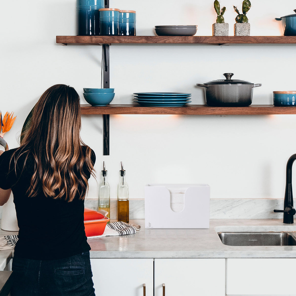 Cozee Bay Paper Towel Dispenser for Kitchen/Bathroom of Home or Commercial, Wall Mount or Countertop