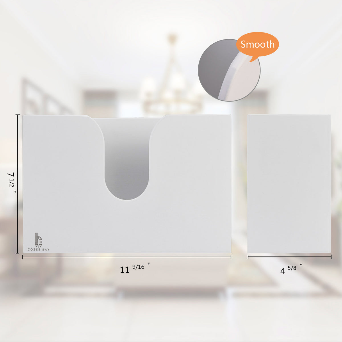 Cozee Bay Paper Towel Dispenser for Kitchen/Bathroom of Home or Commercial, Wall Mount or Countertop