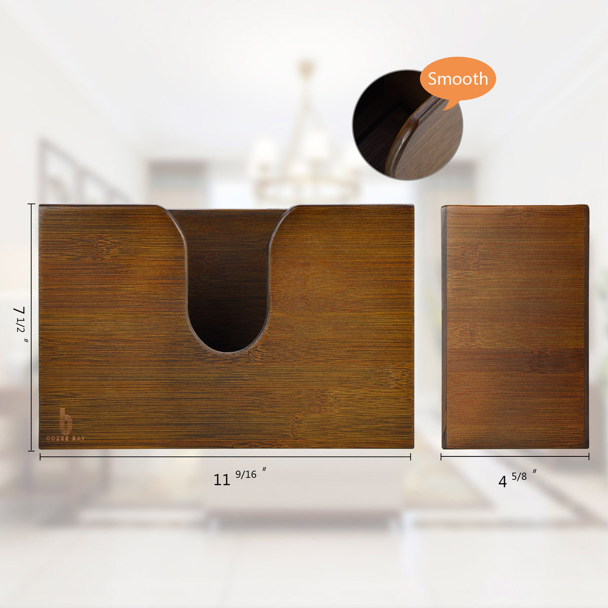 Cozee Bay Paper Towel Dispenser for Kitchen/Bathroom of Home or Commercial, Wall Mount or Countertop