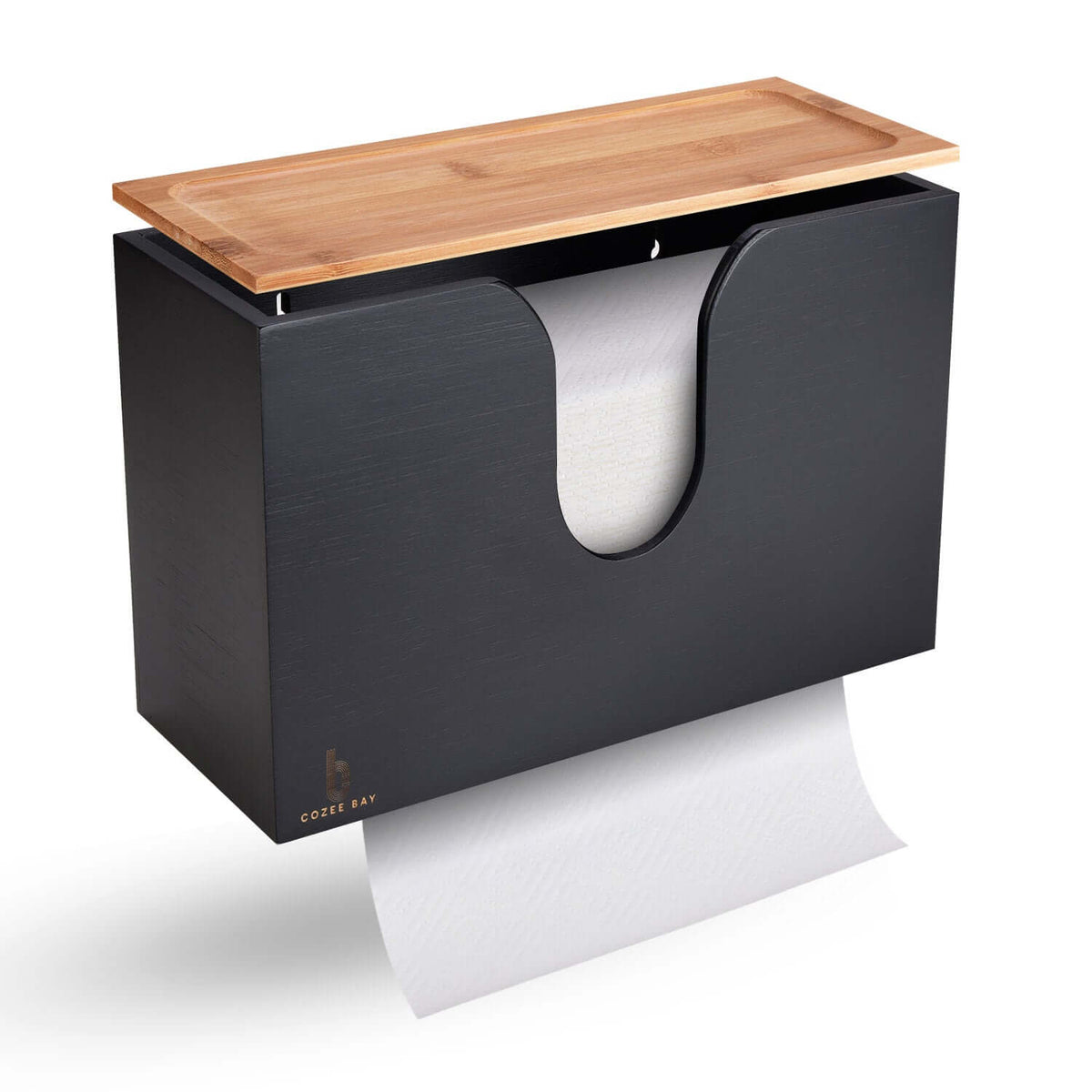Cozee Bay Bamboo Paper Towel Dispenser