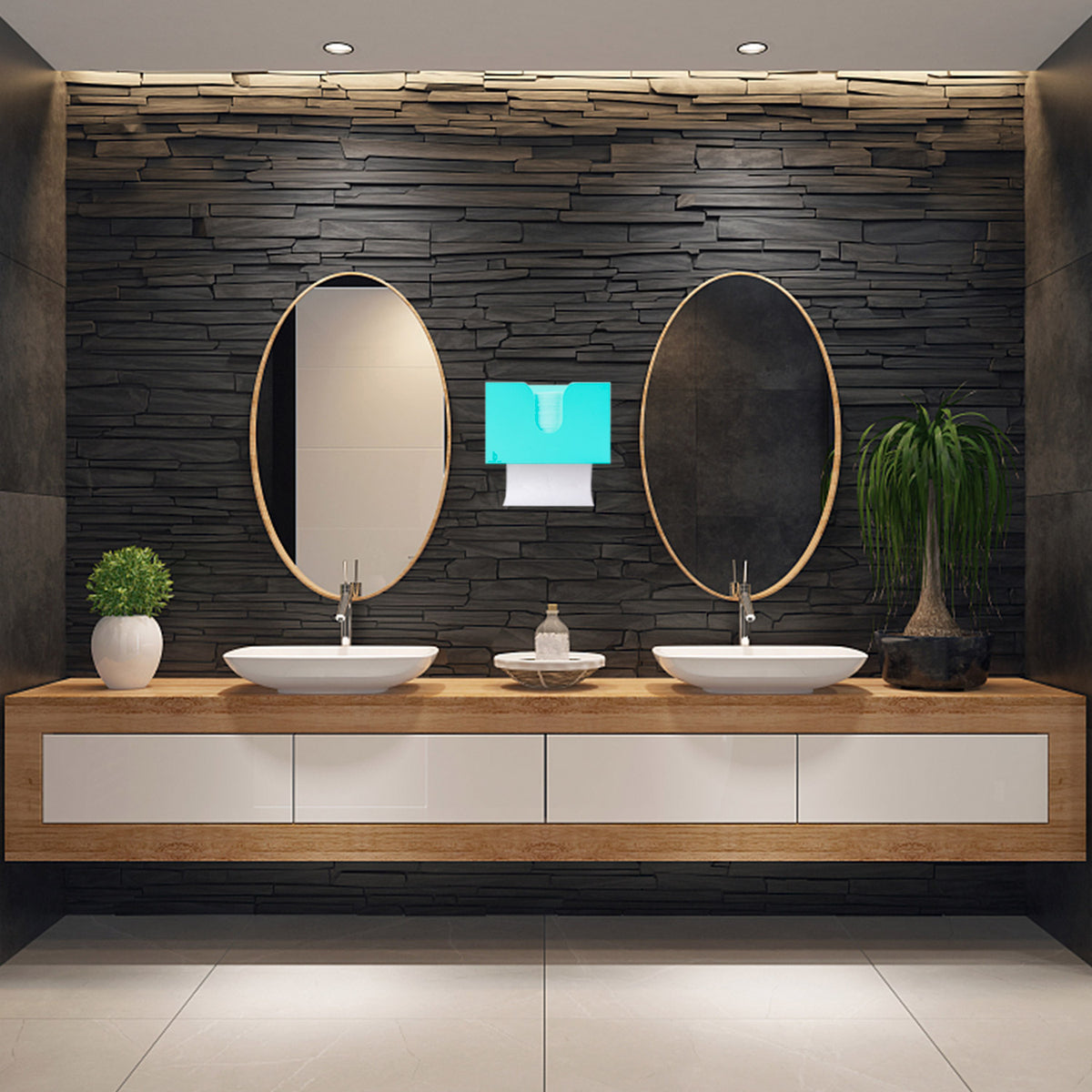 Cozee Bay Paper Towel Dispenser for Kitchen/Bathroom of Home or Commercial, Wall Mount or Countertop