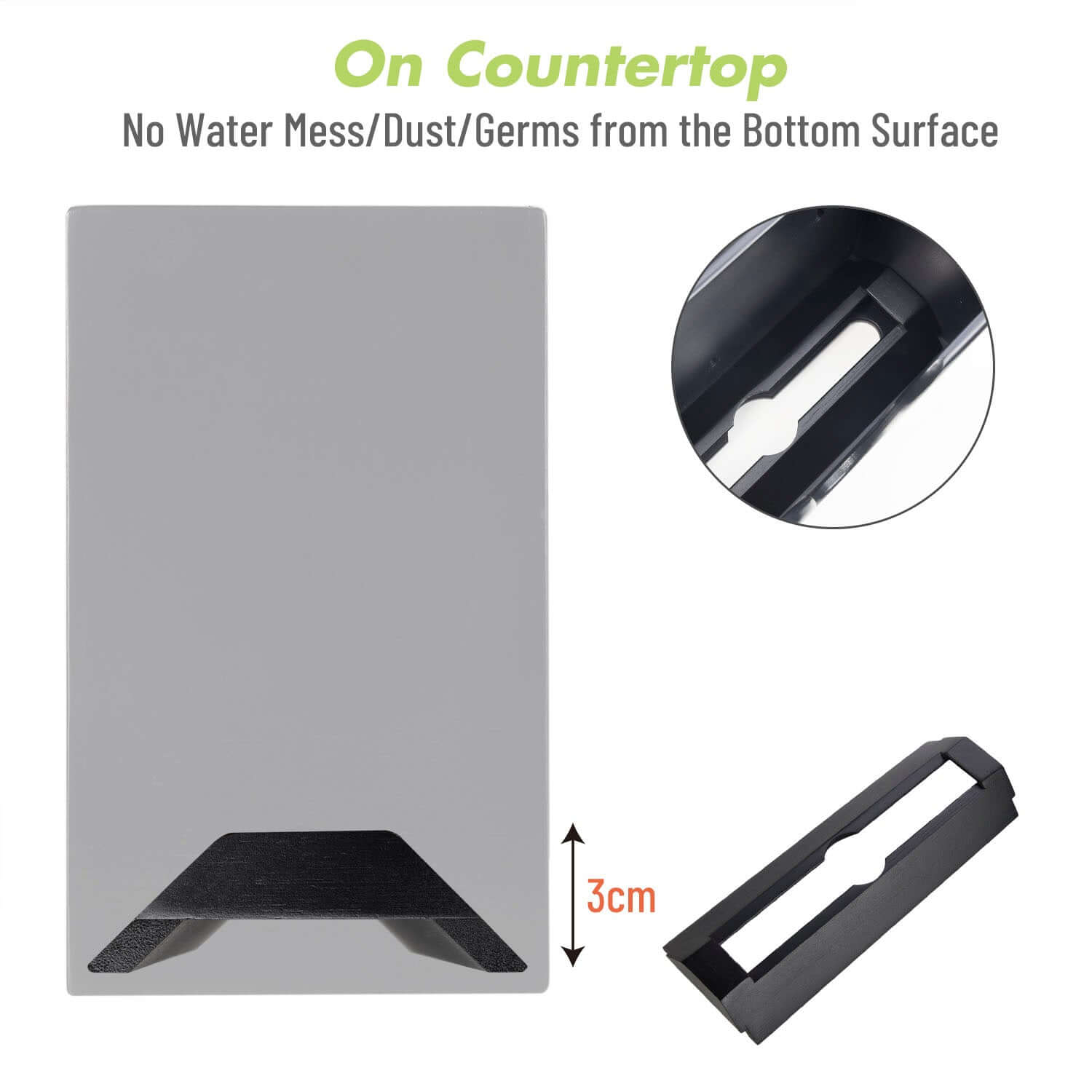 Premium Covered Countertop Towel Dispenser