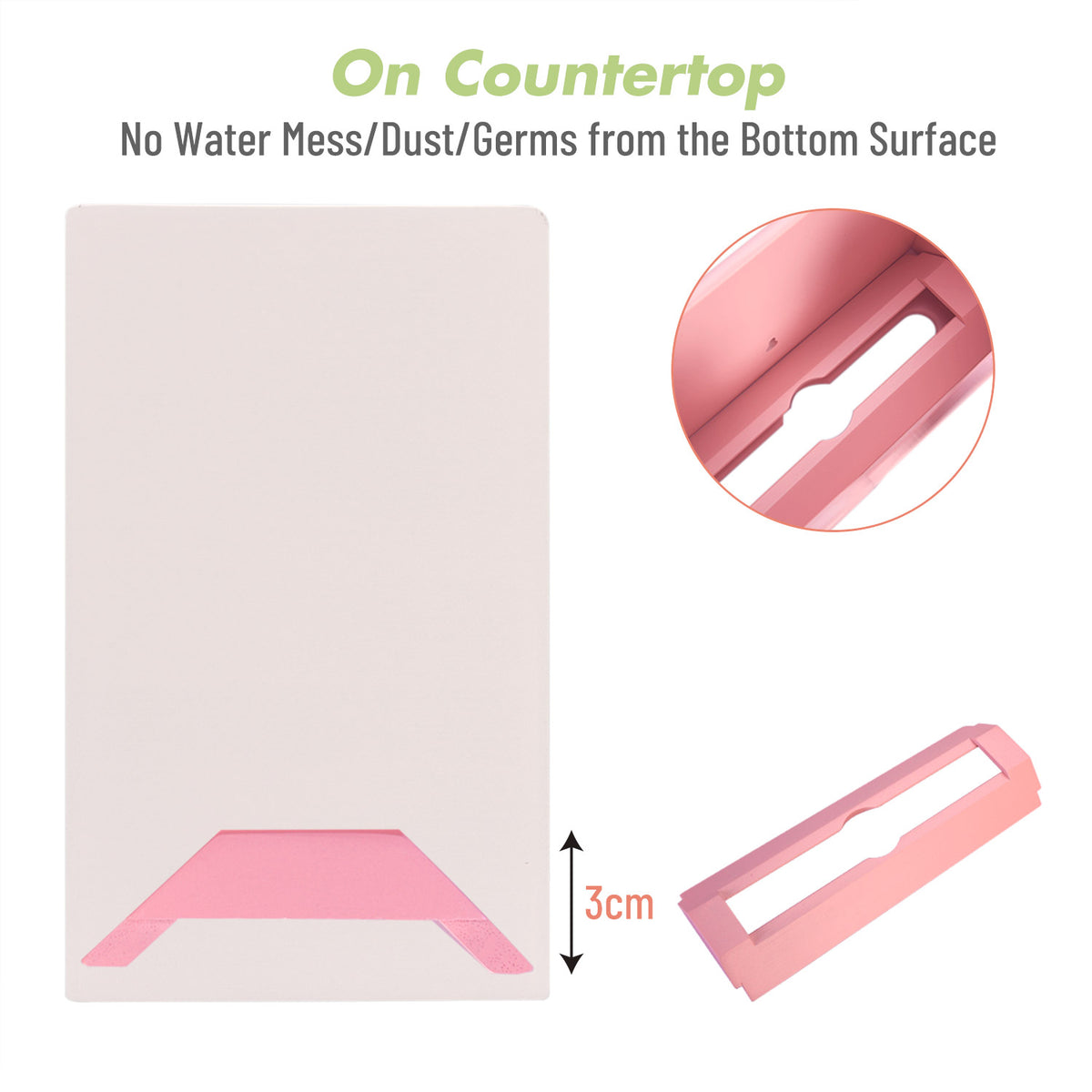 Cozee Bay Paper Towel Dispenser for Kitchen/Bathroom of Home or Commercial, Wall Mount or Countertop