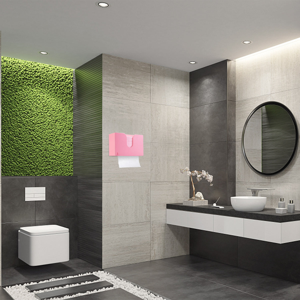 Cozee Bay Paper Towel Dispenser for Kitchen/Bathroom of Home or Commercial, Wall Mount or Countertop